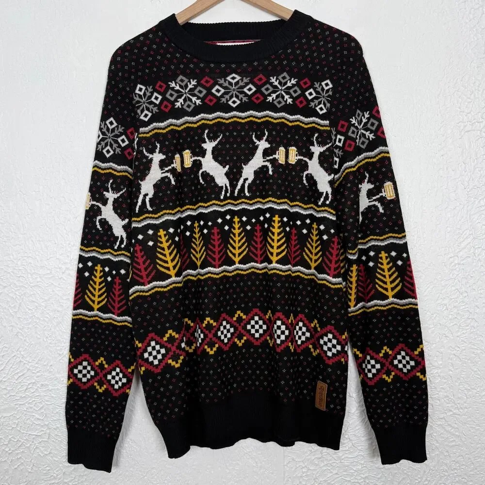 Tipsy Elves Men's Caribrew Ugly Christmas Sweater Size Large
